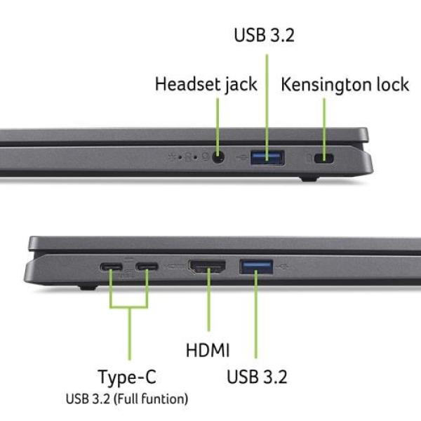 ACER NTB Aspire Go 17 (AG17-31P-33H1), i3-N355, 17.3"FHD, 16GB, 512GB SSD, Intel Graphics, W11H, Gray8