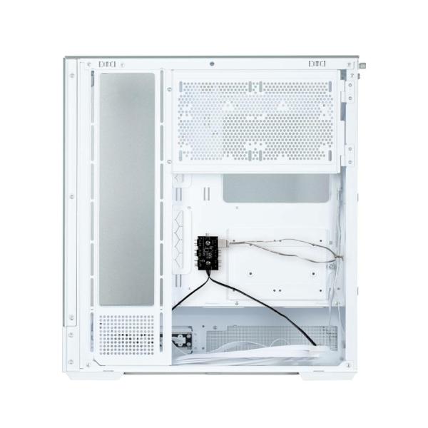 ZALMAN case P40 Prism, Mid Tower, ATX, 2xUSB 3.0, 1xUSB-C, 1x 120mm ARGB Fan, bílá5