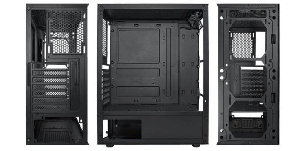 VeinX case HERMES MESH Mid Tower,  ATX,  1xUSB 3.0,  2xUSB 2.0,  4x ARGB Fan,  ARGB Controller,  černá3