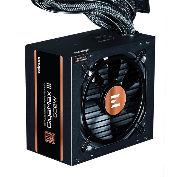 ZALMAN zdroj Gigamax III,  650W,  120mm,  80Plus Bronze,  Semimodulární,  ATX 3.0,  černá2