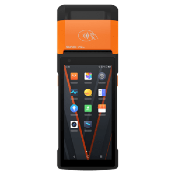 SUNMI V2s GO (No charging pins), 14 cm (5.5&quot;&quot;), GPS, USB-C, BT (BLE), Wi-Fi, 4G, Android
