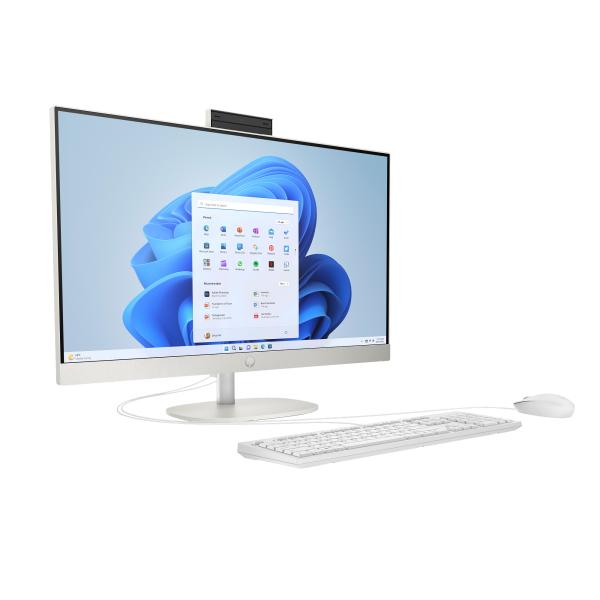 HP 27-cr0013nc AiO, INTEL i5-1334U, 27.0 1920x1080/IPS, UMA, 16GB, SSD 1TB, W11H, 2-2-0, White, WiFi+BT10