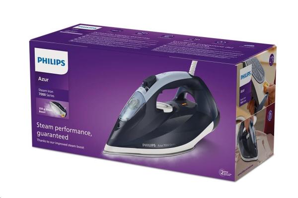 Philips 7000 Series DST7030 20 napařovací žehlička, 2800 W, Calc-Clean, Drip-stop, tmavě modrá1