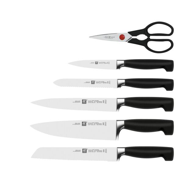 ZWILLING sada nožů v samoostřícím bloku s nůžkami, 5 nožů + blok s nůžkami - Four Star1