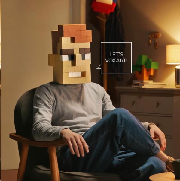 Pixio Voxart - Cubeheads - Hipsters, Smart Pixel5