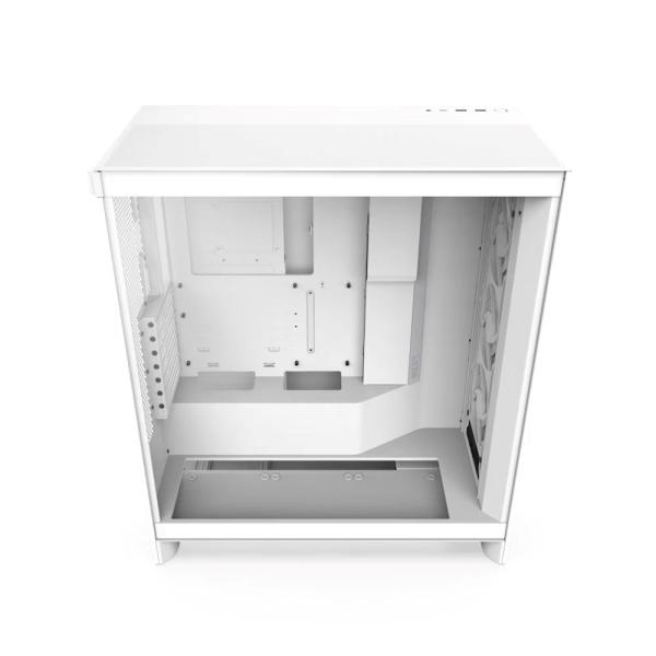 NZXT skříň H7 Flow RGB edition /  ATX /  3x 140 mm fan /  USB-C /  2x USB /  prosklená bočnice /  mesh panel /  RGB /  bílá2