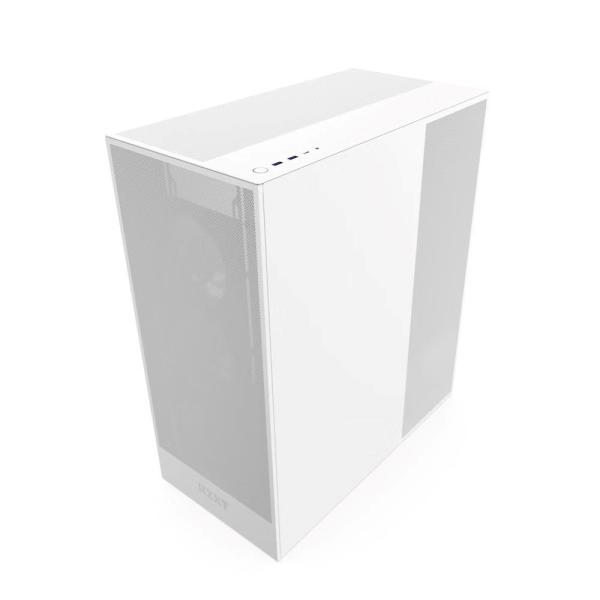 NZXT skříň H7 Flow RGB edition /  ATX /  3x 140 mm fan /  USB-C /  2x USB /  prosklená bočnice /  mesh panel /  RGB /  bílá3