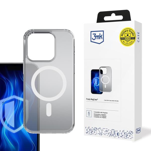 3mk ochranný kryt Frosty MagCase White pro Apple iPhone 16E/  iPhone 17E