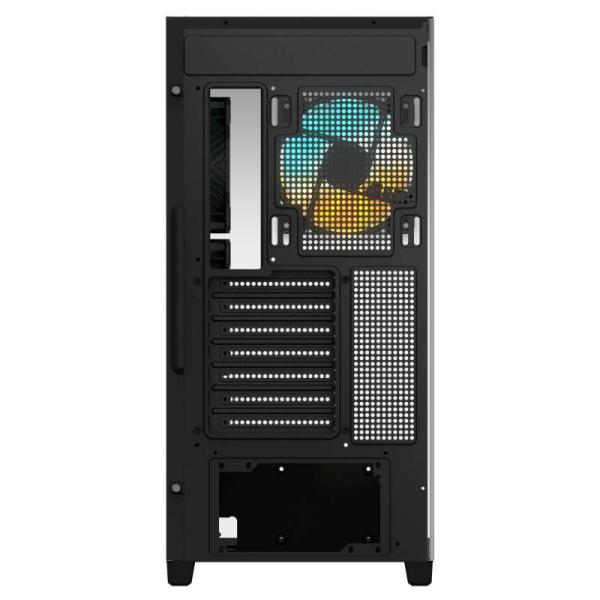 GIGABYTE case GB-C500P ST,  Mid tower,  1xUSB-C 3.2,  2xUSB 3.0,  4x 120mm ARGB Fan,  černá5