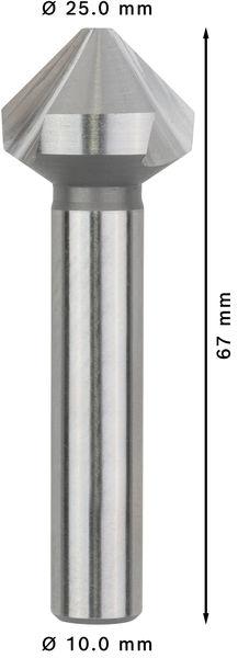 Bosch záhlubník PRO Soft Metal HSS, 25 × 67 mm, M121