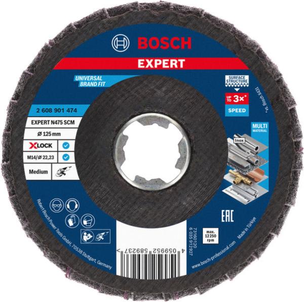 Bosch kotouč EXPERT N475 SCM X-LOCK,  125 mm,  střední