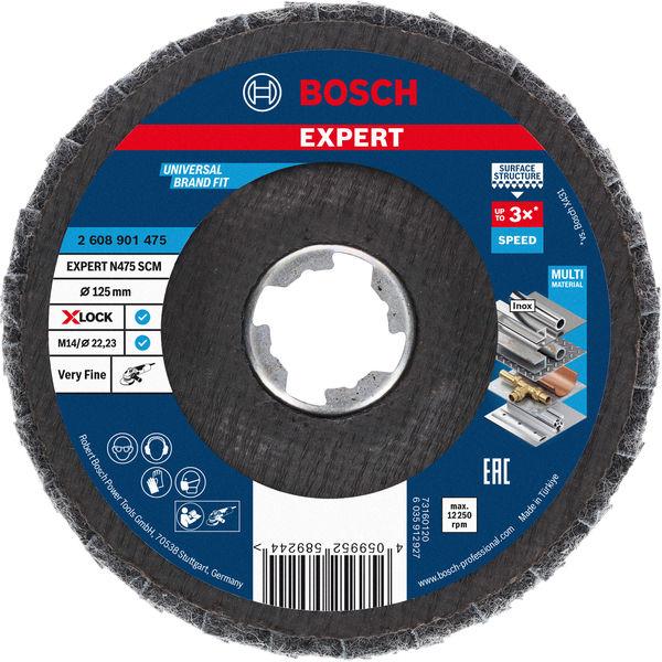Bosch kotouč EXPERT N475 SCM X-LOCK,  125 mm,  velmi jemný