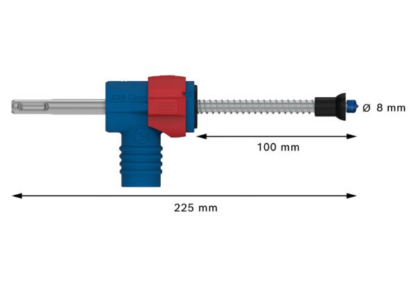 Bosch sada vrtáků do betonu EXPERT SDS Clean plus-8X, 8 × 100 × 225 mm2