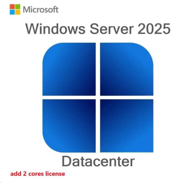 DELL_CAL Microsoft_Windows Server 2025  2022 Datacenter EditionAdd License2CORENO MEDIA KEYCus Kit