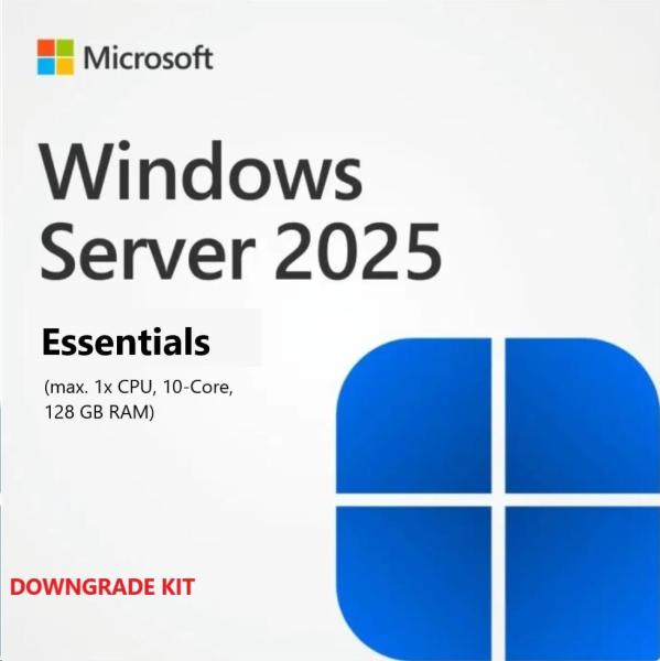 DELL_CAL Microsoft_Windows Server 2025 EssentialsNo MediaWS2019 Ess Downgrade w DVD MediaMulti Lang Customer Kit