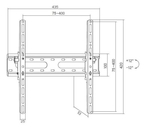 Sklopný televizní držák Fiber Mounts Rico-2
4
