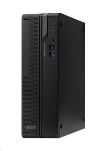 ACER PC Veriton VX2720G, i3-14100,8GB DDR4,256GB M.2 SSD,Wifi,DVD±RW,USB KB+mouse,W11P,180W,Black1