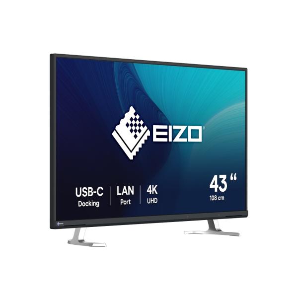EIZO MT 43" EV4340X-BK FlexScan,  IPS,  3840x2160,  350nit,  1000:1,  5ms,  USB-C,  DisplayPort,  USB,  HDMI,  Repro,  Černý7