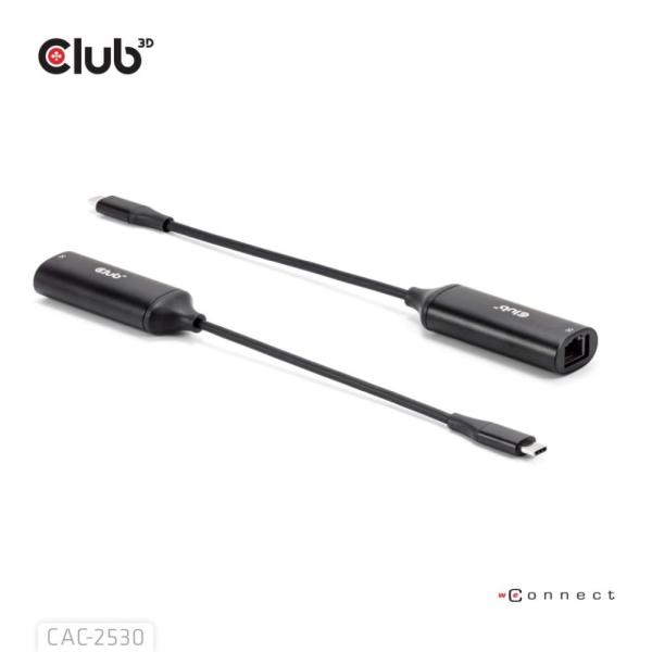 Club3D Adaptér USB-C na RJ45,  5Gb,  24cm3