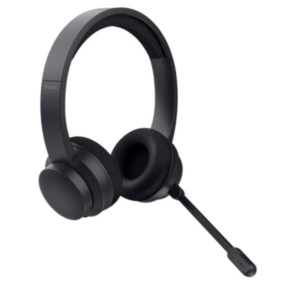 TRUST sluchátka s mikrofonem Ayda PC headset,  Bluetooth,  EKO Produkt,  Noise-Cancelling1
