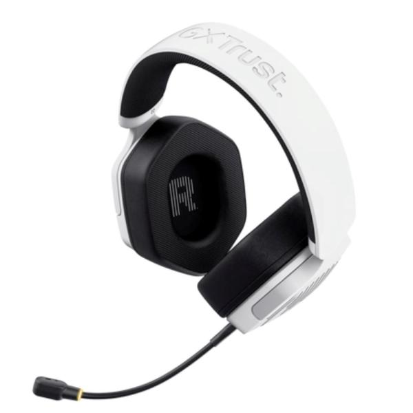 TRUST Herní sluchátka GXT 493W Carus,  Bluetooth,  2.4GHz,  bílá2