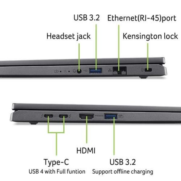 ACER NTB Aspire 16 (A16-71GM-76JL),Ultra7-155H,16"WUXGA,16GB,1TB SSD,RTX 3050,W11H,Gray7