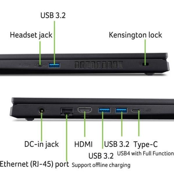 ACER NTB Nitro V 15 (ANV15-41-R7AY), R5-7535HS, 15.6"FHD, 16GB, 1TB SSD, RTX 4050, Linux, Black8