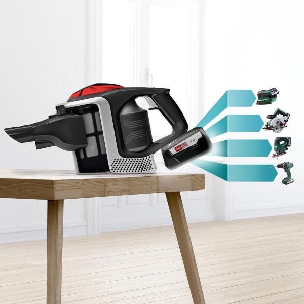 Bosch Unlimited Series 8 tyčový vysavač,  akumulátorový,  63 dB,  bezsáčkový,  černá4