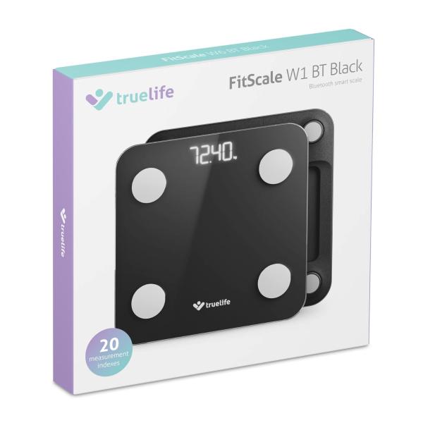 TrueLife FitScale W1 BT Black - bioelektrická impedanční bluetooth váha9