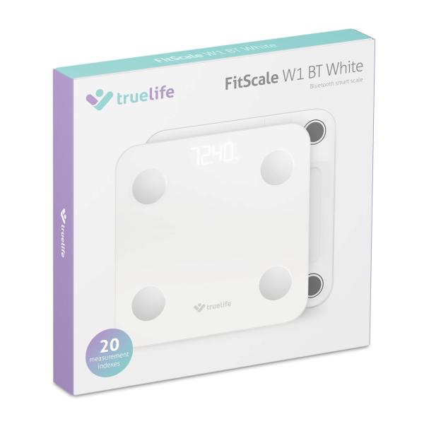 TrueLife FitScale W1 BT White - bioelektrická impedanční bluetooth váha9