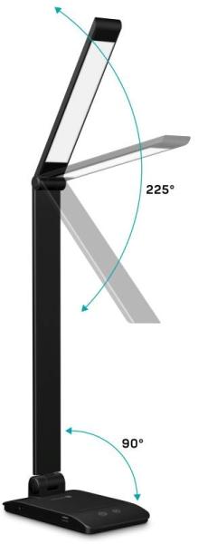 CONNECT IT Stolní LED lampa Bright, USB-A, černá0