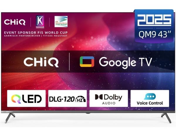 CHiQ U43QM9G TV 43",  UHD QLED  Google TV