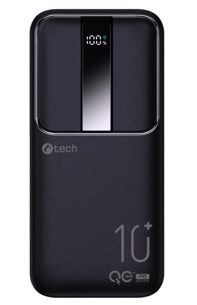 C-TECH Powerbanka 10000mAh,  Li-Pol,  22, 5W,  USB-C/ USB-A/ micro USB2