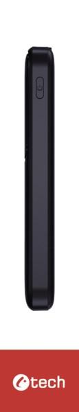 C-TECH Powerbanka 10000mAh,  Li-Pol,  22, 5W,  USB-C/ USB-A/ micro USB5