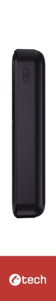 C-TECH Powerbanka 20000mAh,  Li-Pol,  22, 5W,  USB-C/ USB-A/ micro USB6