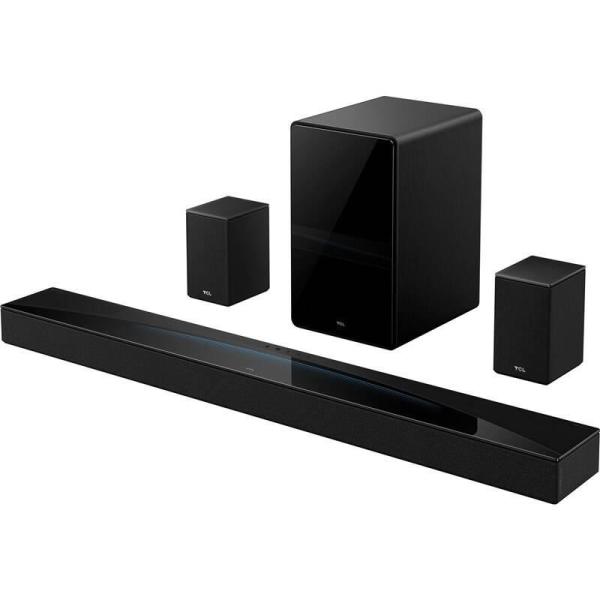 TCL Q85HE soundbar 7.1.4,  860 W,  Bluetooth 5.1,  WiFi 5,  Dolby Atmos,  Dolby TrueHD,  Dolby Digital Plus,  subwoofer,  černá