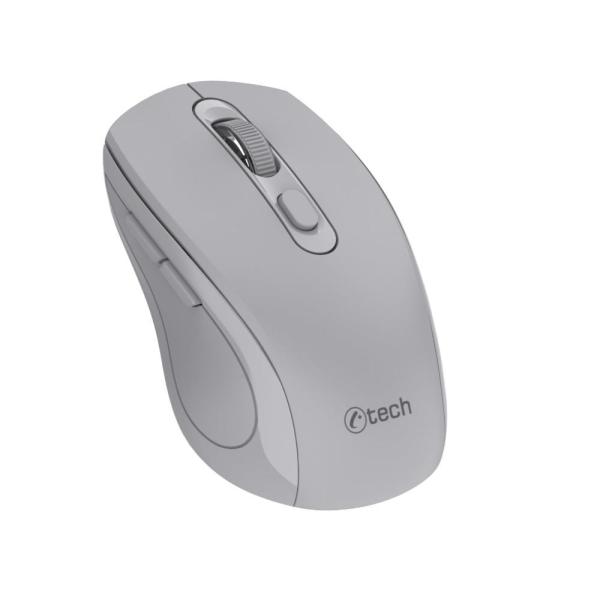 C-TECH myš Dual mode WLM-12GR,  bezdrátová,  1600DPI,  6 tlačítek,  šedá,  USB nano receiver0