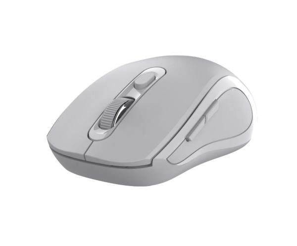 C-TECH myš Dual mode WLM-12GR,  bezdrátová,  1600DPI,  6 tlačítek,  šedá,  USB nano receiver2