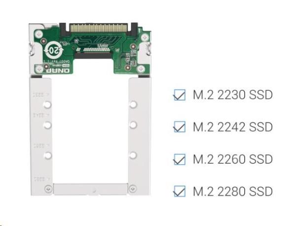 QNAP QDA-UMP4A diskový adaptér 1x M.2 NVMe SSD do U.2 PCIe SSD1