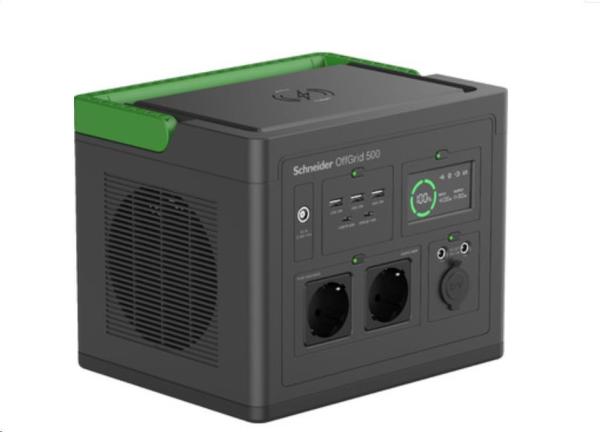 APC Schneider OffGrid Portable Power Station 500,  517Wh Li-ion,  2 Schuko,  Sinewave
