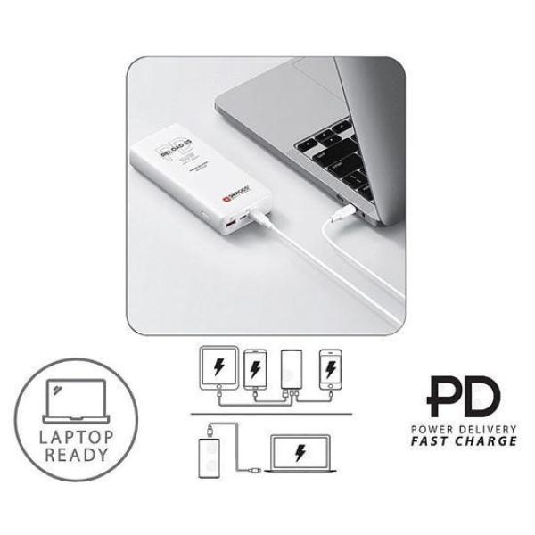 SKROSS powerbank Reload 20 100W PD,  20 000mAh,  USB A+C2