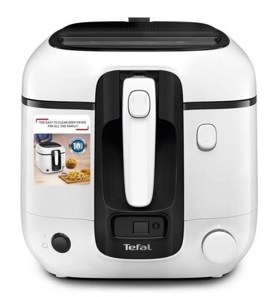 Tefal FR3140 Super Uno fritéza na olej,  1800 W,  karbonový filtr,  nepřilnavý povrch,  průhledné víko,  bílá /  černá1