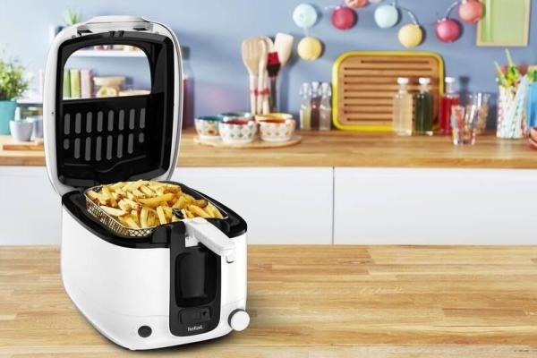 Tefal FR3140 Super Uno fritéza na olej,  1800 W,  karbonový filtr,  nepřilnavý povrch,  průhledné víko,  bílá /  černá5