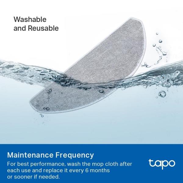 TP-Link Tapo RVA301 sada 5 omyvatelných utěrek (5x) pro Tapo RV30 Max Plus,  RV30 Max,  RV20 Max Plus,  RV202
