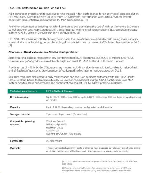HPE MSA 2070 32Gb Fibre Channel SFF 23TB Flash Bundle3