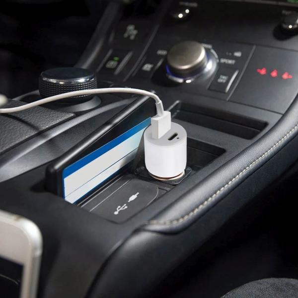 SKROSS USB A+C nabíjecí autoadaptér Dual Car Charger, 65W PD2