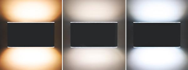Solight LED venkovní nástěnné osvětlení Modena,  12W,  800lm,  3CCT,  černá1