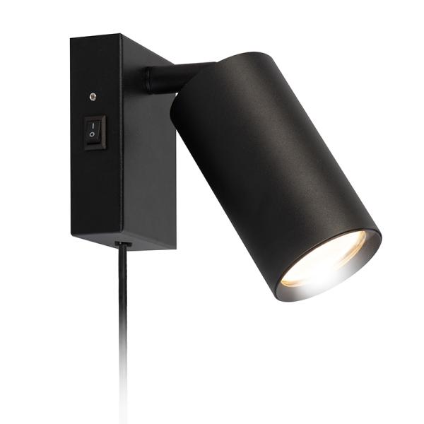 Solight nástěnná lampička CELE,  1x GU10,  černá