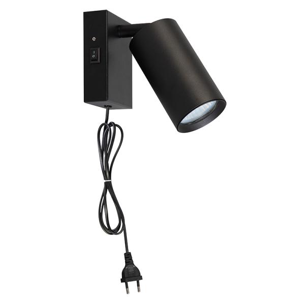 Solight nástěnná lampička CELE,  1x GU10,  černá3