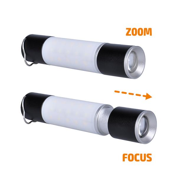 Solight LED nabíjecí ruční svítilna s kampingovou lucernou,  250lm,  power bank,  Li-Ion2